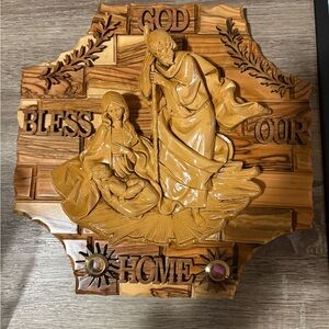 God Bless our Home wooden Wall Plaque